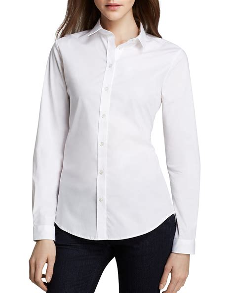 burberry button up white|burberry button up women's.